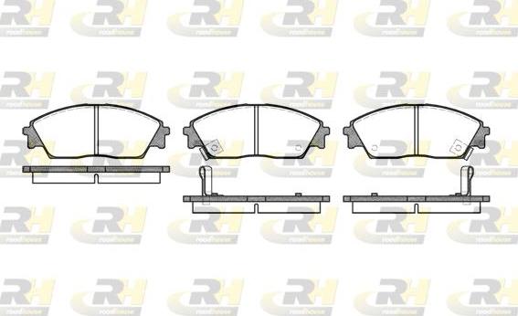 Roadhouse 2229.02 - Тормозные колодки, дисковые, комплект autospares.lv