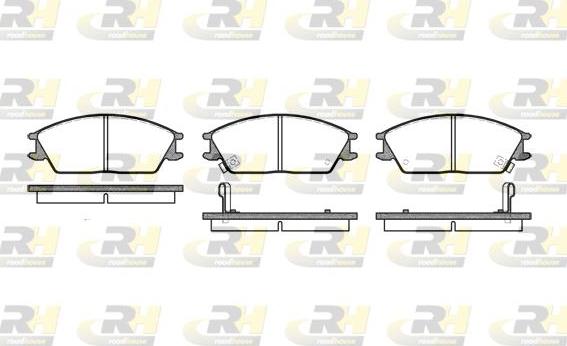 Roadhouse 2224.02 - Тормозные колодки, дисковые, комплект autospares.lv