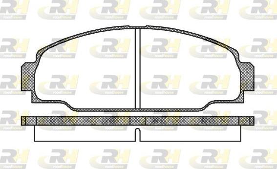 Roadhouse 2274.00 - Тормозные колодки, дисковые, комплект autospares.lv