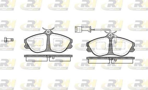 Roadhouse 2276.02 - Тормозные колодки, дисковые, комплект autospares.lv