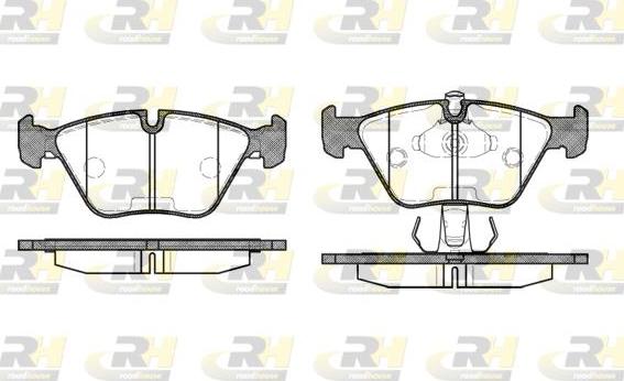 Roadhouse 2270.15 - Тормозные колодки, дисковые, комплект autospares.lv