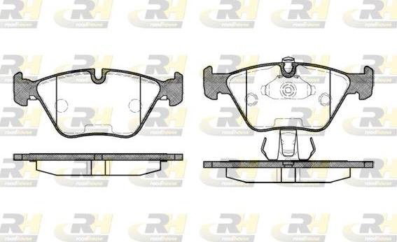 Roadhouse 2270.25 - Тормозные колодки, дисковые, комплект autospares.lv