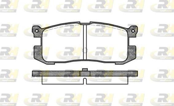 Roadhouse 2272.00 - Тормозные колодки, дисковые, комплект autospares.lv