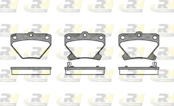 Roadhouse 2741.02 - Тормозные колодки, дисковые, комплект autospares.lv