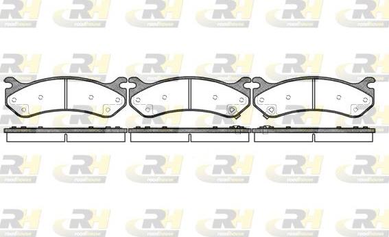 Roadhouse 2757.02 - Тормозные колодки, дисковые, комплект autospares.lv