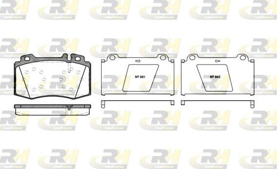 Roadhouse 2769.00 - Тормозные колодки, дисковые, комплект autospares.lv