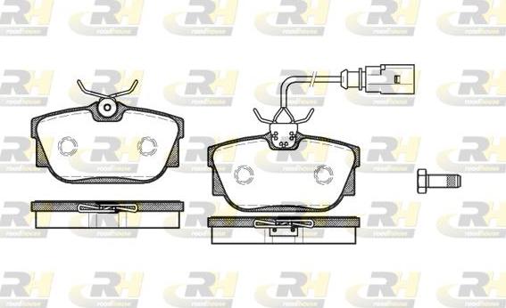 Roadhouse 2767.01 - Тормозные колодки, дисковые, комплект autospares.lv