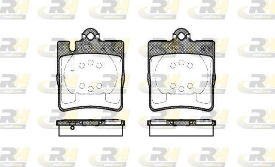 Roadhouse 2709.10 - Тормозные колодки, дисковые, комплект autospares.lv