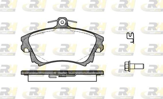 Roadhouse 2708.02 - Тормозные колодки, дисковые, комплект autospares.lv