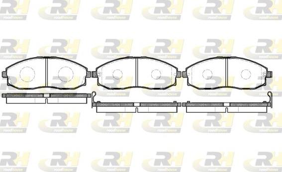 Roadhouse 2703.02 - Тормозные колодки, дисковые, комплект autospares.lv