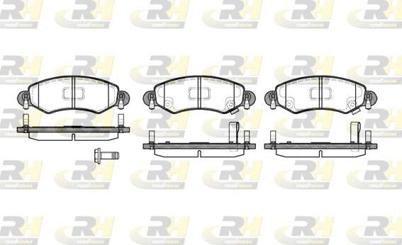 Roadhouse 2702.12 - Тормозные колодки, дисковые, комплект autospares.lv