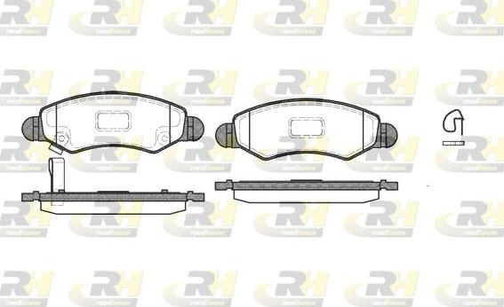 Roadhouse 2702.21 - Тормозные колодки, дисковые, комплект autospares.lv