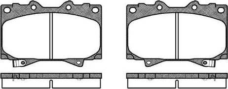 Alpha Brakes HKP-TY-088 - Тормозные колодки, дисковые, комплект autospares.lv