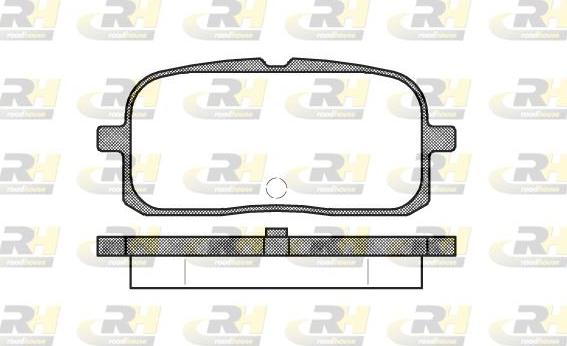 Roadhouse 2715.00 - Тормозные колодки, дисковые, комплект autospares.lv