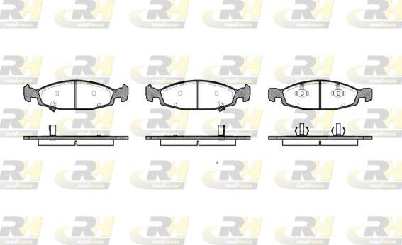 Roadhouse 2736.02 - Тормозные колодки, дисковые, комплект autospares.lv