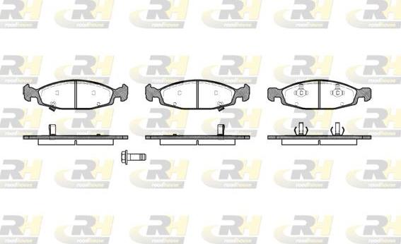 Roadhouse 2736.12 - Тормозные колодки, дисковые, комплект autospares.lv