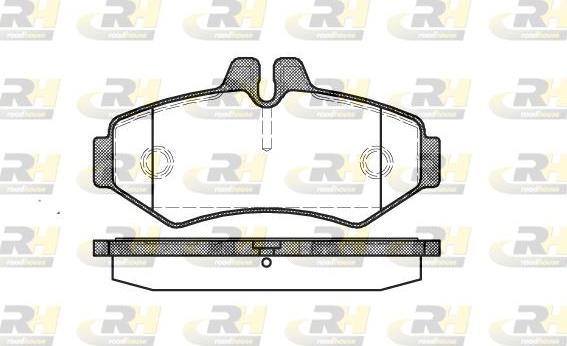 Roadhouse 2733.00 - Тормозные колодки, дисковые, комплект autospares.lv