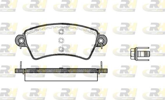 Roadhouse 2726.00 - Тормозные колодки, дисковые, комплект autospares.lv