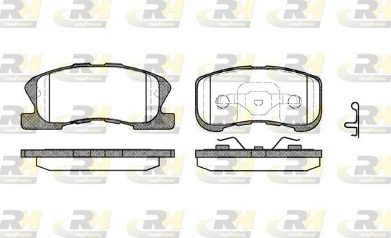 Roadhouse 2720.02 - Тормозные колодки, дисковые, комплект autospares.lv