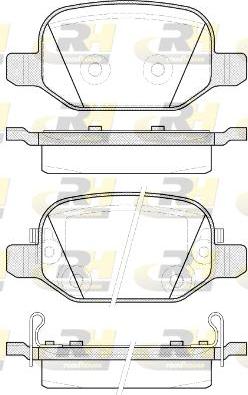 Roadhouse 2727.52 - Тормозные колодки, дисковые, комплект autospares.lv