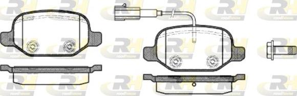 Roadhouse 2727.02 - Тормозные колодки, дисковые, комплект autospares.lv