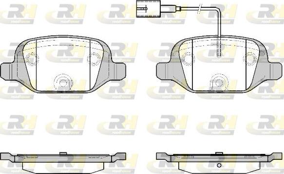 Roadhouse 2727.12 - Тормозные колодки, дисковые, комплект autospares.lv