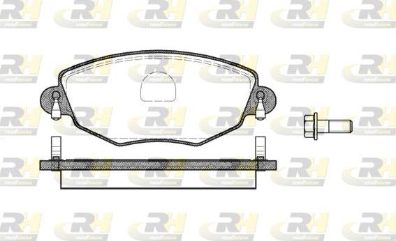 Roadhouse 2776.00 - Тормозные колодки, дисковые, комплект autospares.lv