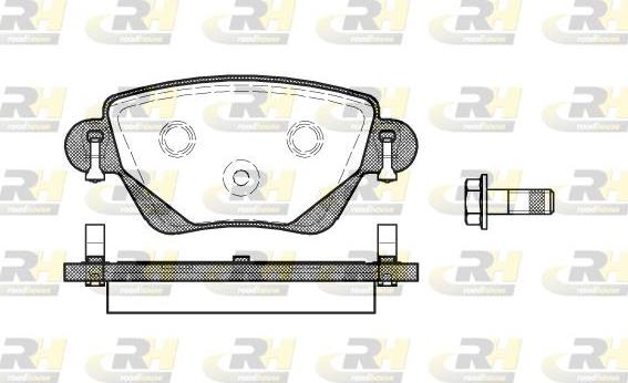 Roadhouse 2777.00 - Тормозные колодки, дисковые, комплект autospares.lv