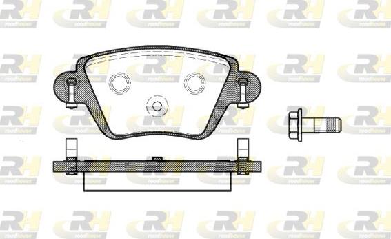 Roadhouse 2777.10 - Тормозные колодки, дисковые, комплект autospares.lv