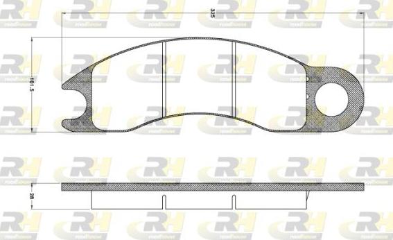 Roadhouse JSX 2910.20 - Тормозные колодки, дисковые, комплект autospares.lv