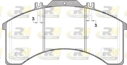 Roadhouse JSX 2498.00 - Тормозные колодки, дисковые, комплект autospares.lv