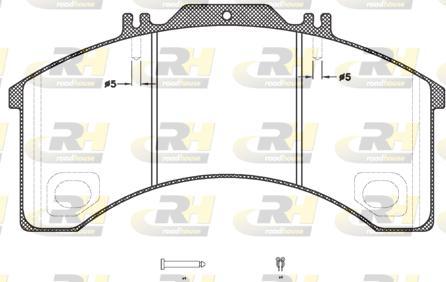 Roadhouse JSX 2498.30 - Тормозные колодки, дисковые, комплект autospares.lv