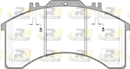 Roadhouse JSX 2497.00 - Тормозные колодки, дисковые, комплект autospares.lv