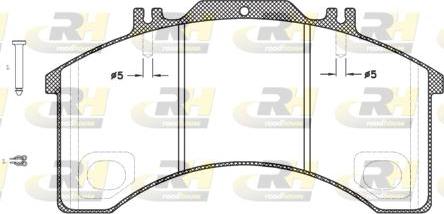 Roadhouse JSX 2497.30 - Тормозные колодки, дисковые, комплект autospares.lv