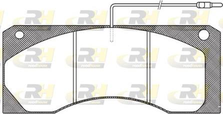 Roadhouse JSX 2585.40 - Тормозные колодки, дисковые, комплект autospares.lv