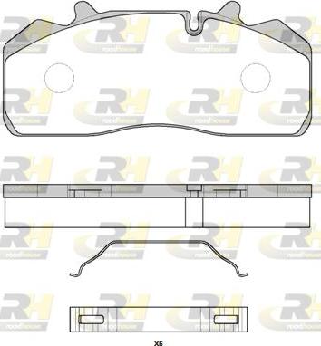 Roadhouse JSX 2894.00 - Тормозные колодки, дисковые, комплект autospares.lv