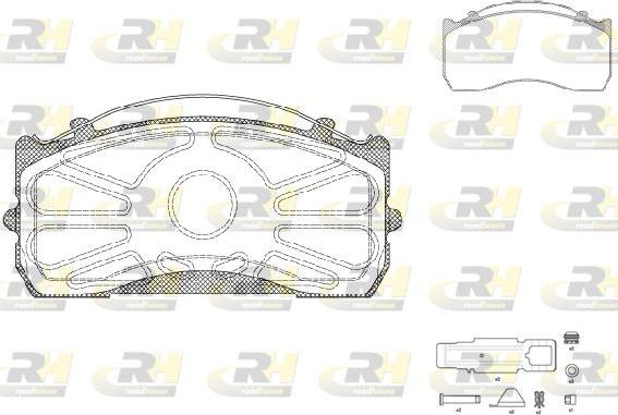 Roadhouse JSX 2815.80 - Тормозные колодки, дисковые, комплект autospares.lv