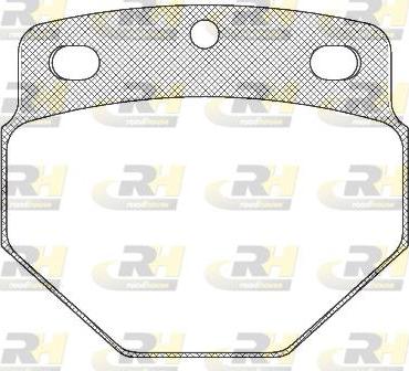 Roadhouse JSX 2327.00 - Тормозные колодки, дисковые, комплект autospares.lv