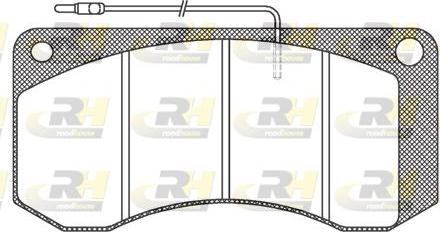 Roadhouse JSX 2258.40 - Тормозные колодки, дисковые, комплект autospares.lv