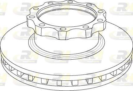 Roadhouse NSX1042.20 - Тормозной диск autospares.lv