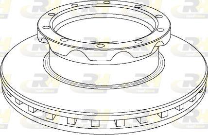 Roadhouse NSX1050.20 - Тормозной диск autospares.lv