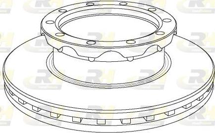 Roadhouse NSX1062.20 - Тормозной диск autospares.lv