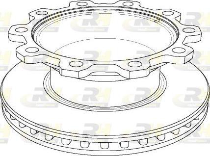 Roadhouse NSX1081.20 - Тормозной диск autospares.lv