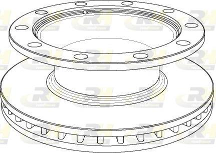 Roadhouse NSX1082.20 - Тормозной диск autospares.lv