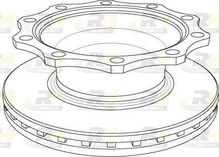 Roadhouse NSX1078.20 - Тормозной диск autospares.lv