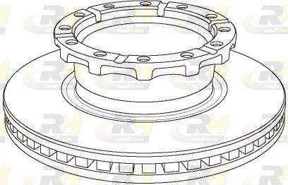 Truckfrenos TF.28.25.1001 - Тормозной диск autospares.lv