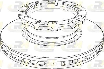 Roadhouse NSX1158.20 - Тормозной диск autospares.lv