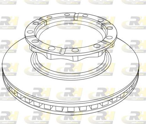 Roadhouse NSX1222.20 - Тормозной диск autospares.lv