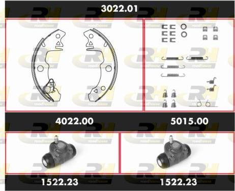 Roadhouse SPK 3022.01 - Комплект тормозных колодок, барабанные autospares.lv