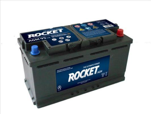 ROCKET BAT095AGM - Стартерная аккумуляторная батарея, АКБ autospares.lv